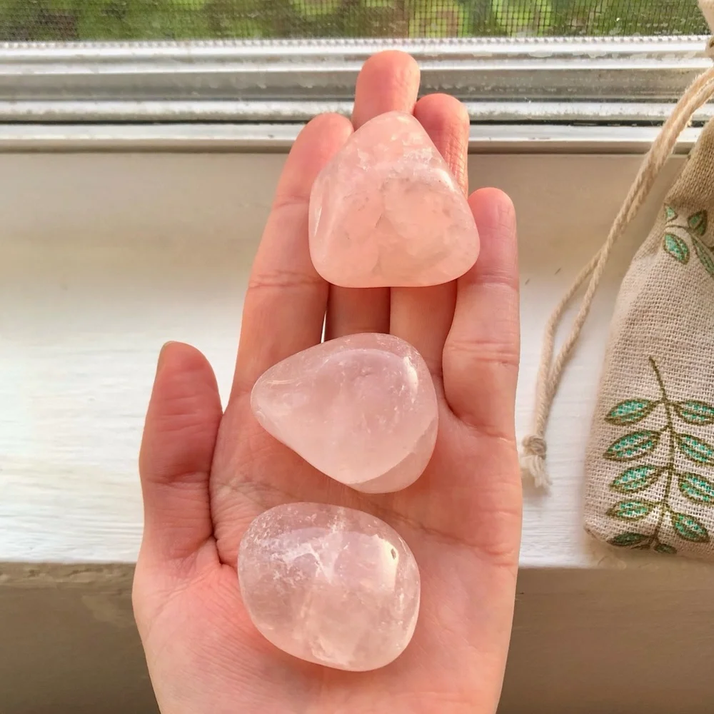 1pc • Rose Quartz (Medium) Tumbled Stone